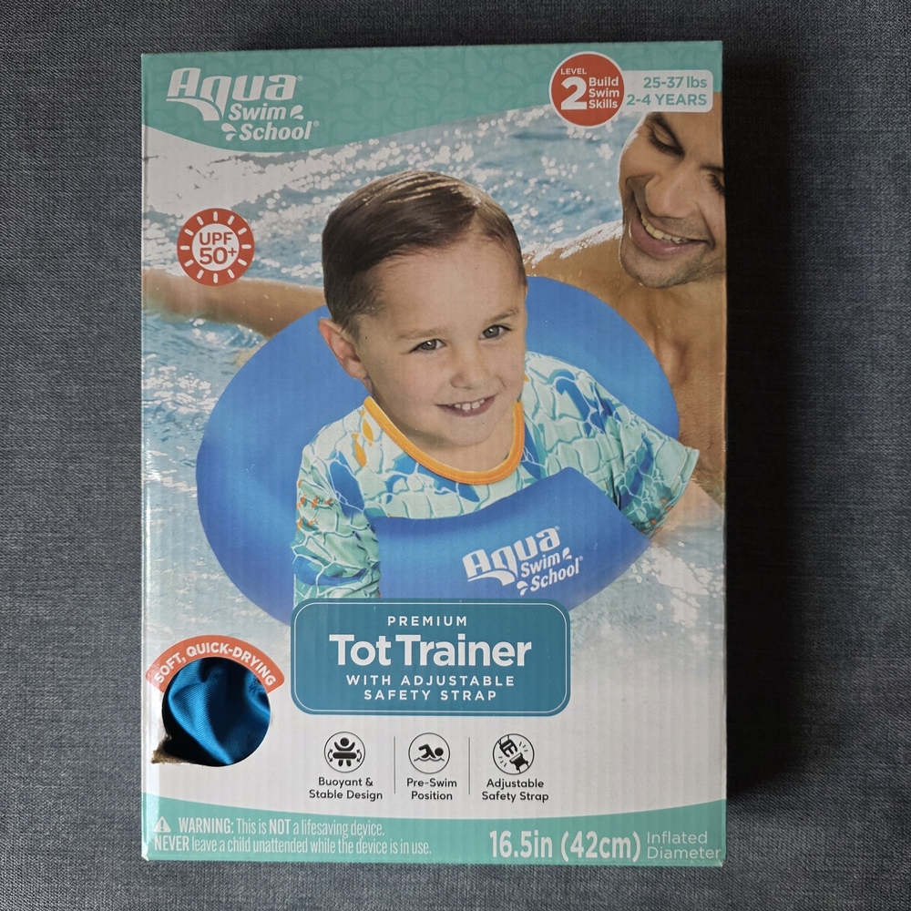 Aqua Swim School Premium Tot Trainer Level 2 Build Swim skills 2-4year 25-37 Lbs